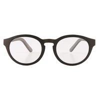 vintage oval cat eye black wooden sunglasses aluminum inside wood eyewear reading eyeglasses optical glasses spectacle frame