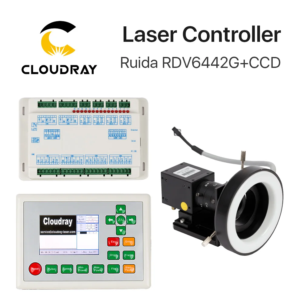 Система визуального лазерного контроллера Co2 Cloudray Ruida RDV6442G CCD для резака