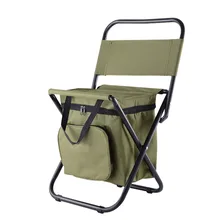 Outdoor Folding Chair Camping Fishing Chair Stool Portable Backpack Cooler Insulated Picnic Tools Bag Hiking Seat Table Bag