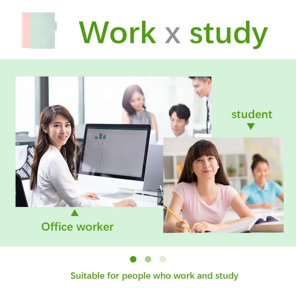 

5 Sets/20pcs Colorful Page Classified Labels Paper Tab Dividers Durable Stationery Supplies for Office Notebook School (Green,