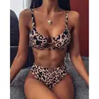 Cikini 2021 женское сексуальное леопардовое бикини, Модный Купальник с металлическими кольцами, разрез до талии, купальник для плавания, Летний пляж, Бразилия
