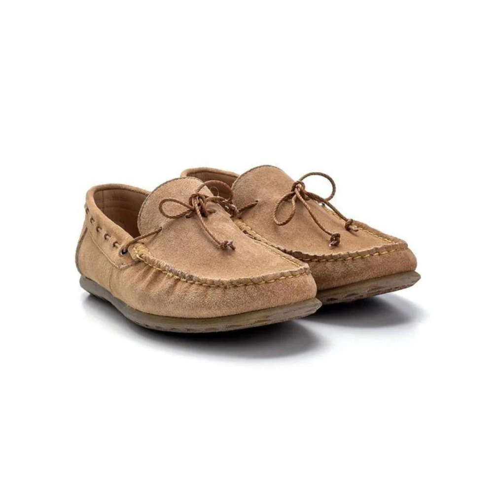 

Men Suede Loafers Autumn Genuine Leather Outdoor Walking Breathable High Quality Original Laceups Slipons Sneakers Luxury
