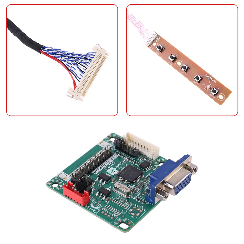 Плата драйвера универсальный контроллер ЖК монитора LVDS 5 В 10 42 дюйма для ноутбука