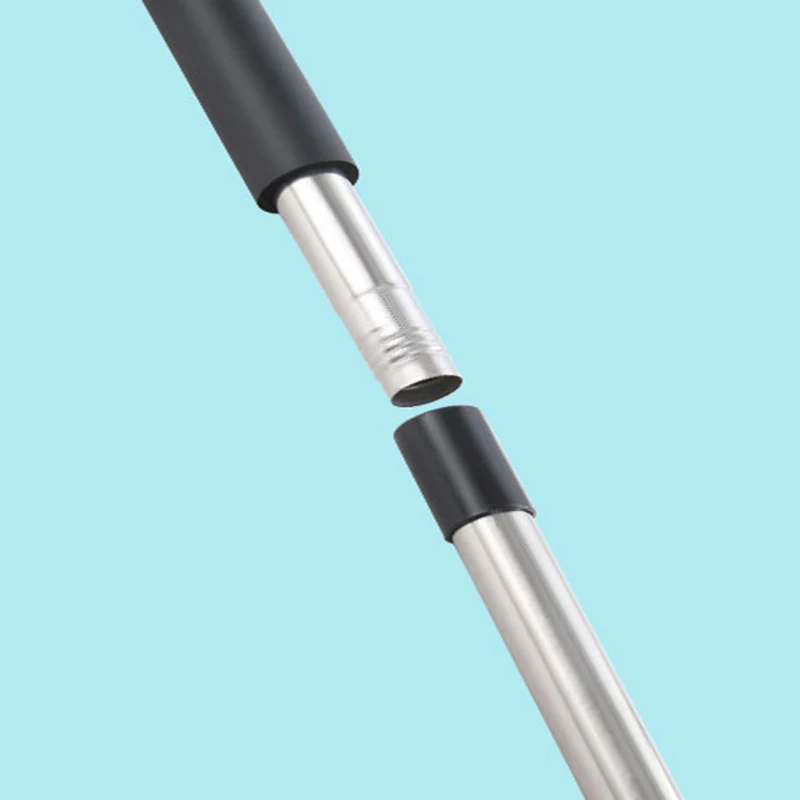 

1PC Flat Squeeze Mop Rod Stainless Steel Extended Mop Stick Bathroom Cleaning Mop with Bucket Home Cleaner