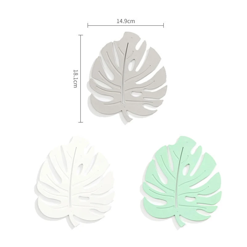 ПВХ подставки для настольные лист лотоса пальмовый имитация чашка растений кофе