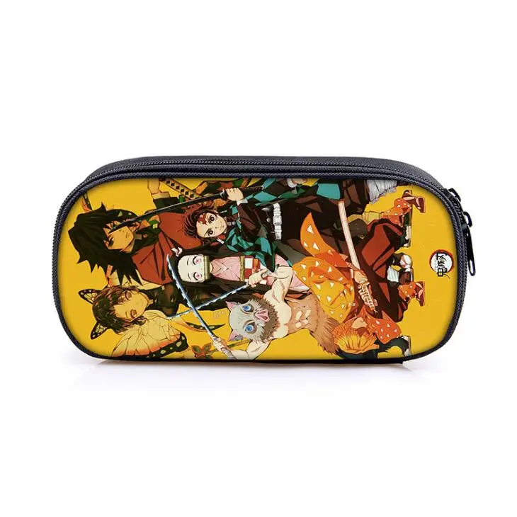 New Funny Anime Cartoon Peripheral Pencil Case Large Capacity Zipper Bag School Stationery Boy Girls Universal | Багаж и сумки