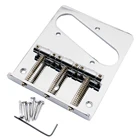 Мост для электрогитары, 54 мм, с компенсированным винтажным 3-седлом, хромированный