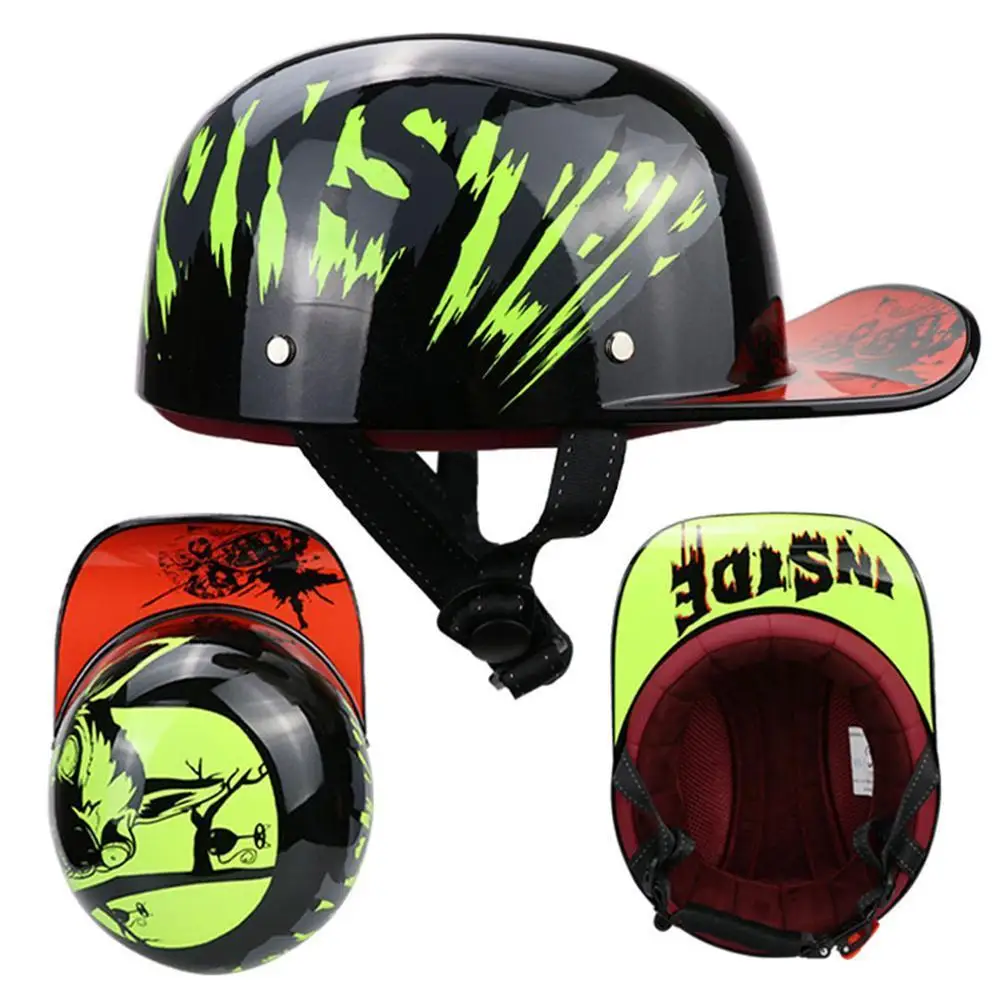 

Matter Vintage Motorcycle Helmet Men Retro Riding Helmet Motorbike Moto Biker Protective Gear Racing Scooter Half Helmet Women