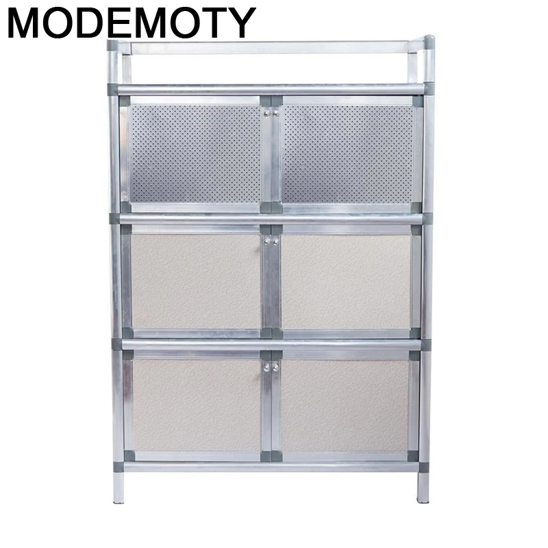 

Bestek Lade Aparadores China Cupboard Aluminum Alloy Side Tables Mueble Cocina Cabinet Meuble Buffet Kitchen Furniture Sideboard