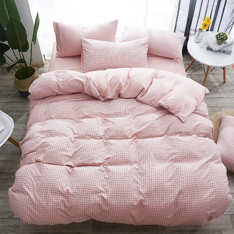 style2 3/4 шт. комплекты постельного белья Постельное белье с милым клубничным принтом розовый узор кровать подкладки: пододеяльник, простынь, наволочки для подушек, покрывало для девочек лоскутных покрывал - Цвет: style2