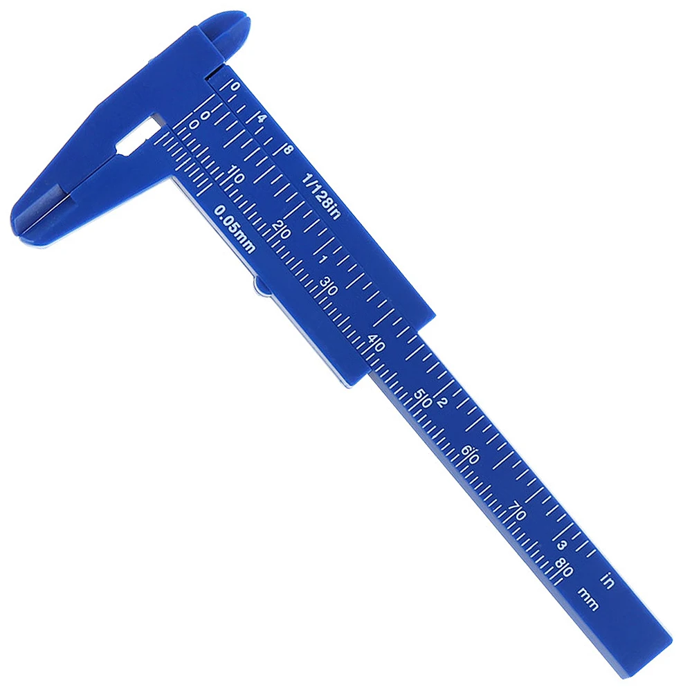 Штангенциркуль с нониусом пластиковый мини-инструмент линейка 0-80 мм |