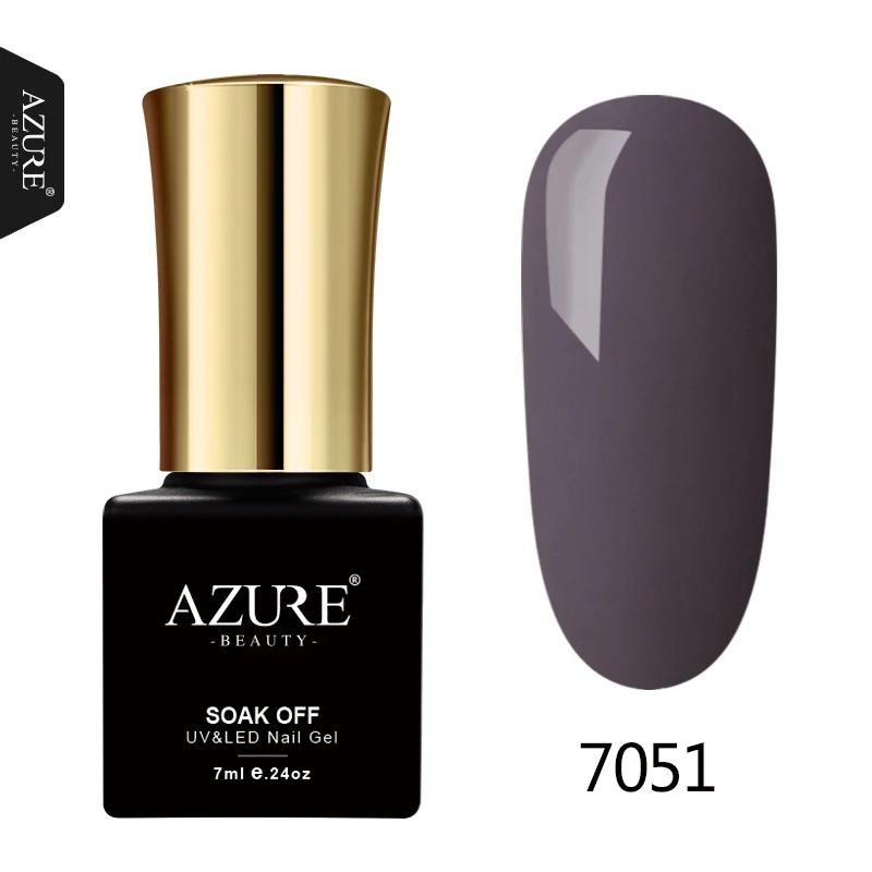 7051 Azure beauty, 7 мл, новинка, 24 цвета, Гель-лак для ногтей, долговечный УФ-Гель-лак, замачиваемый, УФ-дизайн ногтей, украшение для маникюра - Цвет: 7051