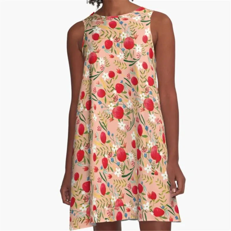 

Fashion Women summer dresses Ice Cream Party Printed A-Line Boho Dress for women harajuku Sexy ladies mini short beach dress