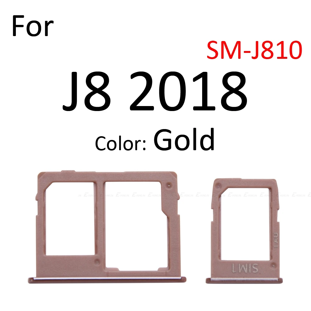 Лоток для Sim-карты гнездо кардридер адаптер Samsung Galaxy J8 J6 J7 J5 2018 2017 держатель карт