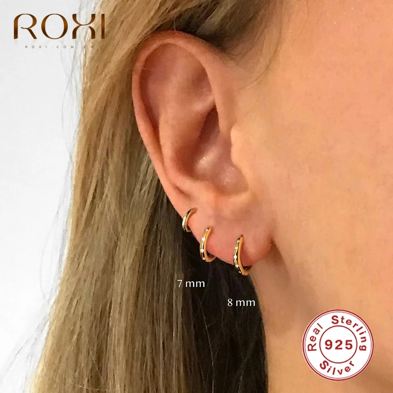 ROXI небольшие в виде геометрических фигур кристаллами серьги кольца для женщин и