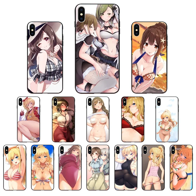 Мягкий силиконовый чехол для телефона NBDRUICAI из ТПУ с аниме кавайными кошками iPhone