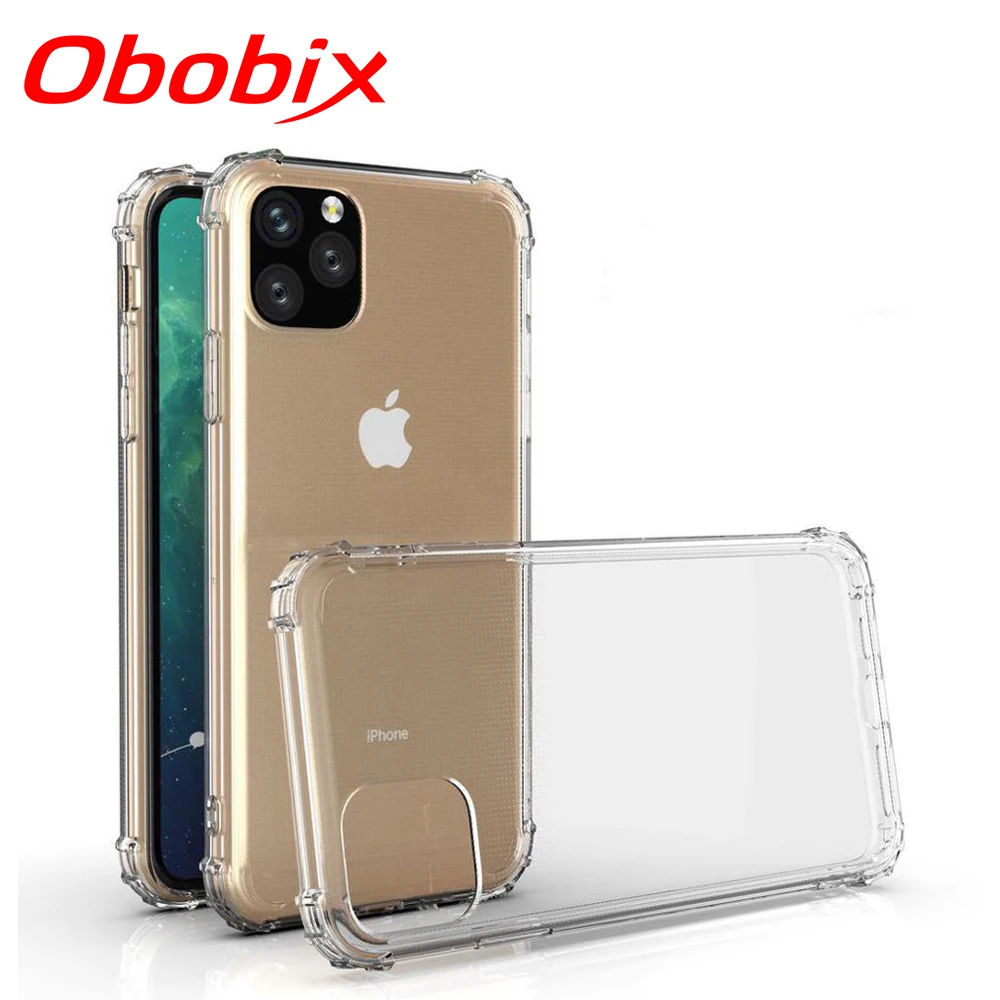 Силиконовый чехол для iPhone 11 Pro Max 2019 противоударный мягкий прозрачный телефона XIR |