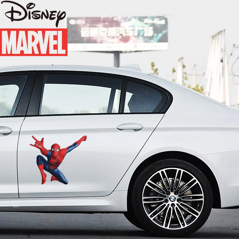 

Marvel Car Motorcycle Sticker 3D Sticker Spiderman Sticker Home Decoration Sticker Car Sticker Tail Decoration