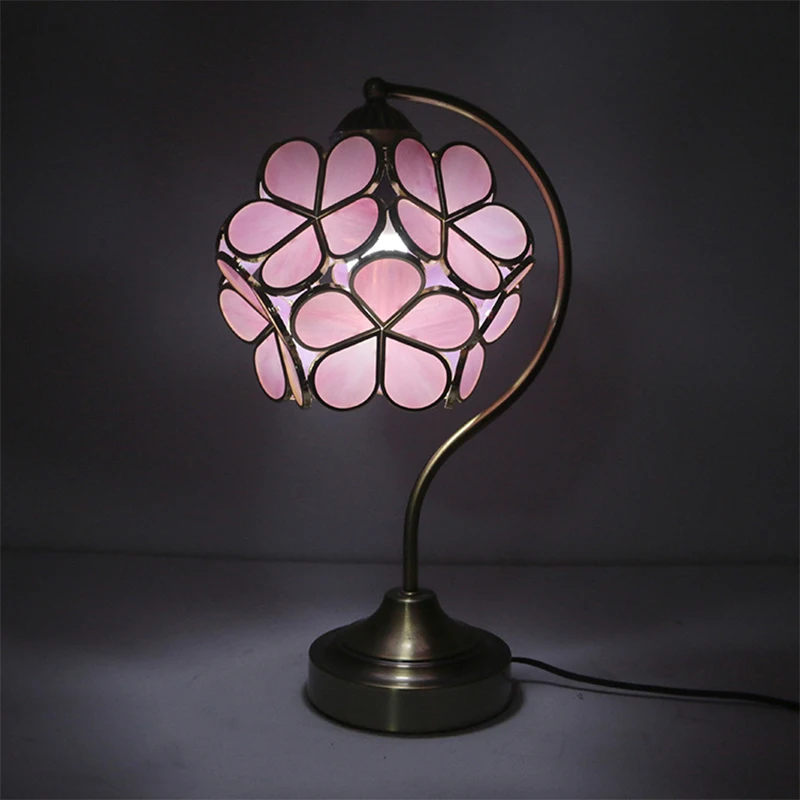 

Table Lamp Flower Lights For Bedroom Bedside Transparent Crystal Glass Lamp Bedroom Lamp Shade Home Decor Lamp For Night Lights