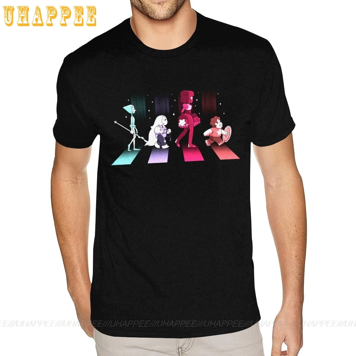 Спортивная футболка Вселенная Swagger Steven для мужчин 5XL желтая с коротким