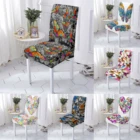 Современные чехлы на кресло стрейч Красочные ткань с бабочками Slipcover съемные антигрязные стулья защита декор домашняя Свадебная вечеринка