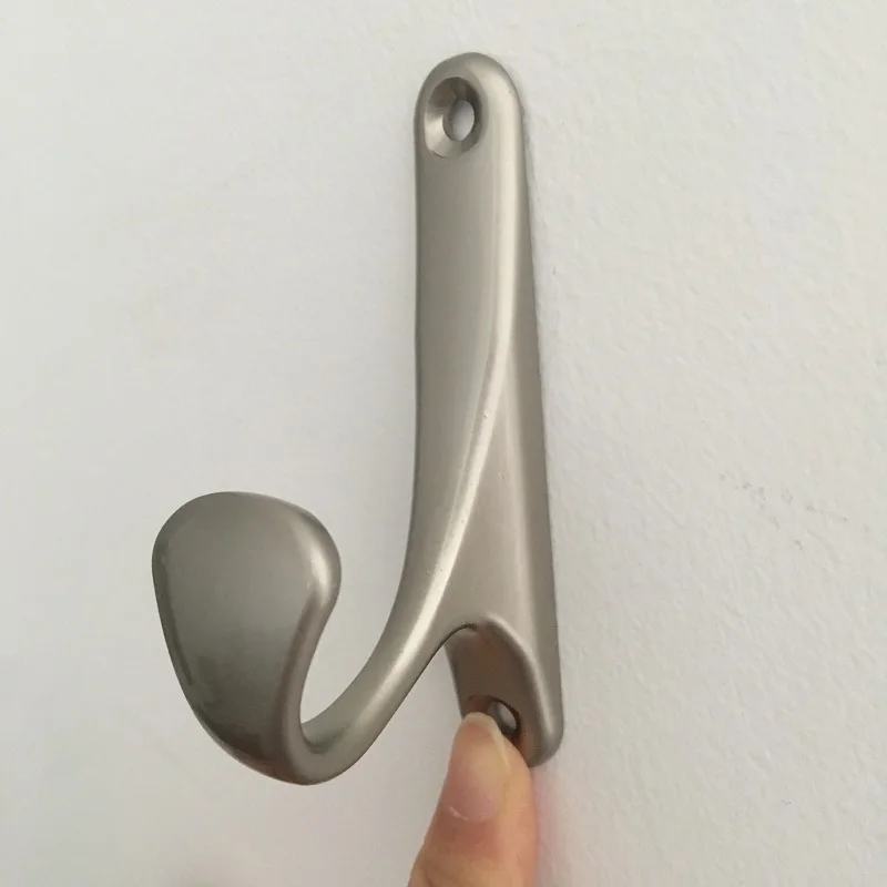 4pcs Good Quality Home Kitchen Wall Door Zinc Alloy Nickel Holder Hook Hanger For Hanging