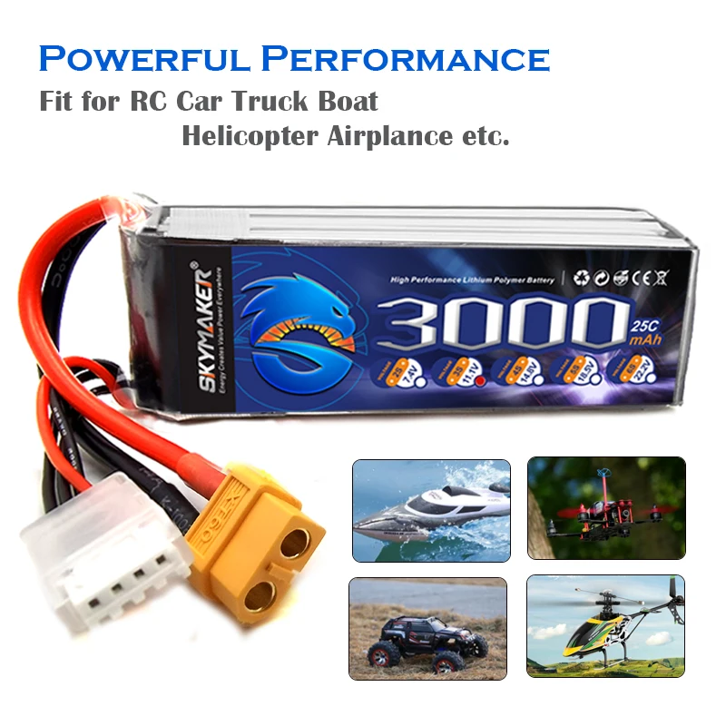 111 v 3000mah 3s lipo батарея 25c max 50c xt60 t вилка для ра