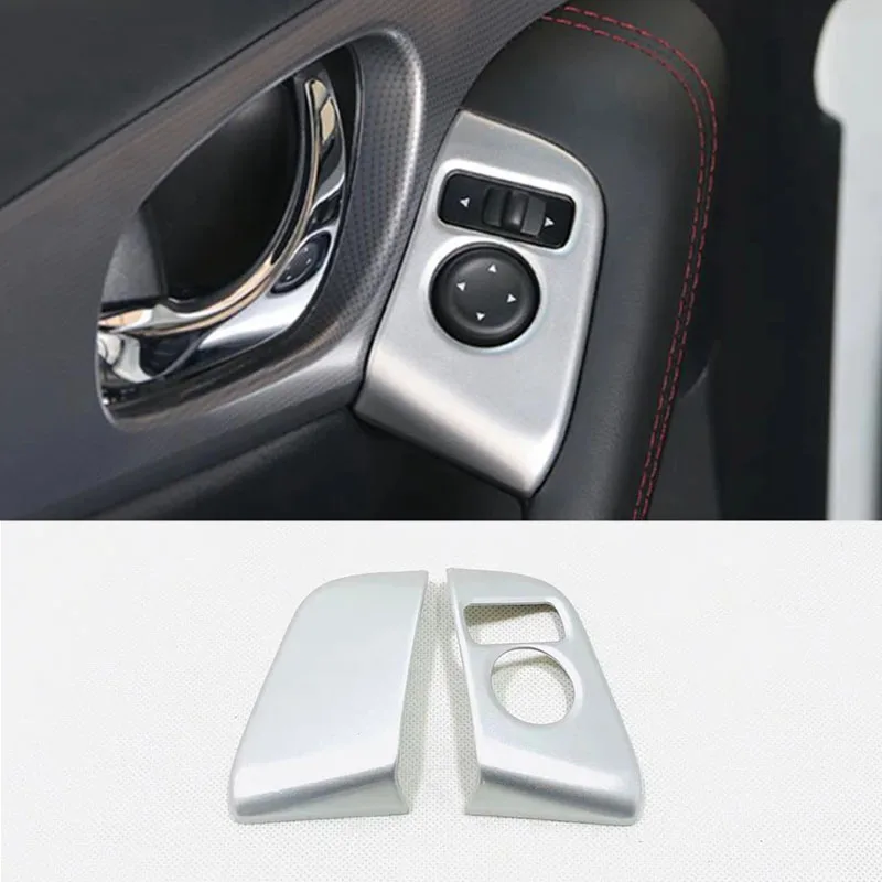

ABS Matte/Carbon Car Accessories Interior Front Door Armrest Cover Trim Stickers For Nissan Qashqai J11 2017 2018 Styling 2pcs