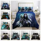 Комплект постельного белья World of Warcraft из 23 предметов, пододеяльник и наволочка (ы), пододеяльник с 3D-принтом для домашнего текстиля, подарок