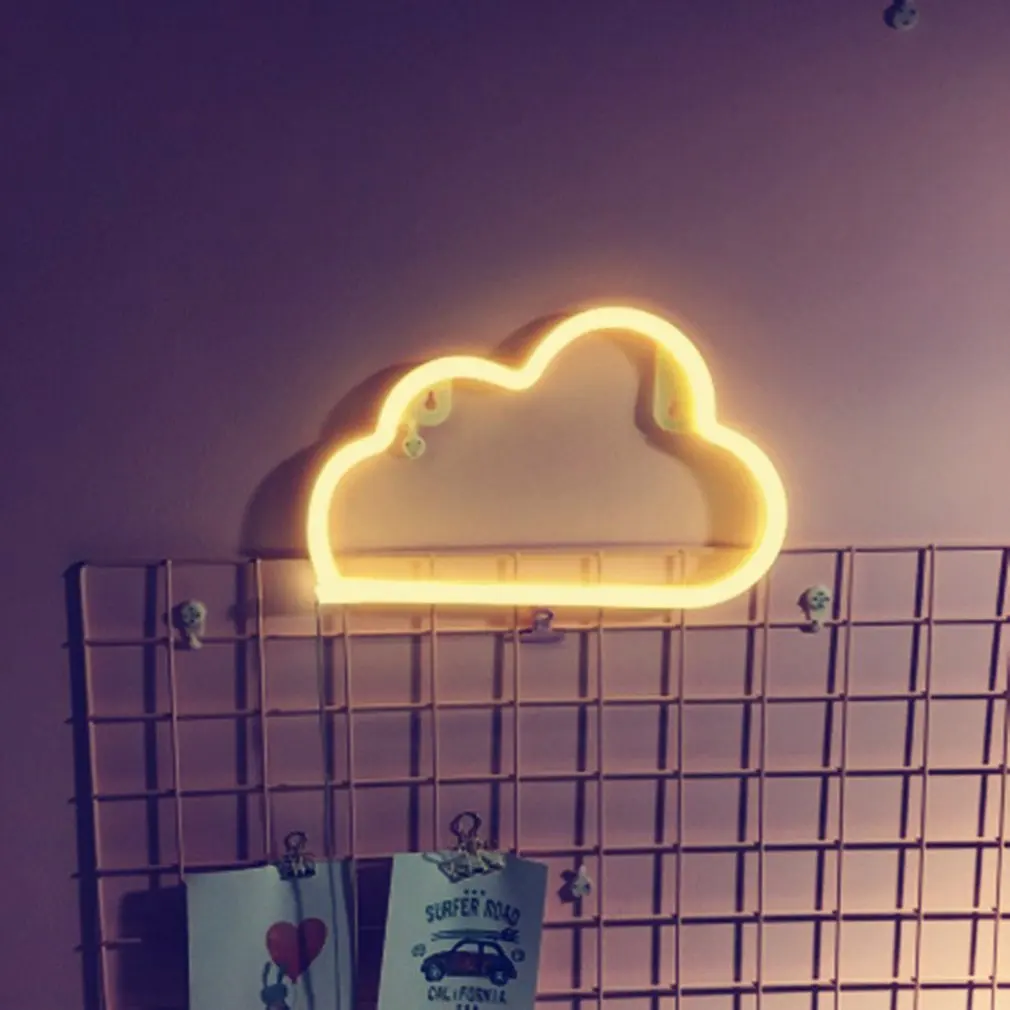 

Christmas Decorations Led Cloud Creative Lamp Warm White Light Wall Decoration Birthday Wedding Party Decoration