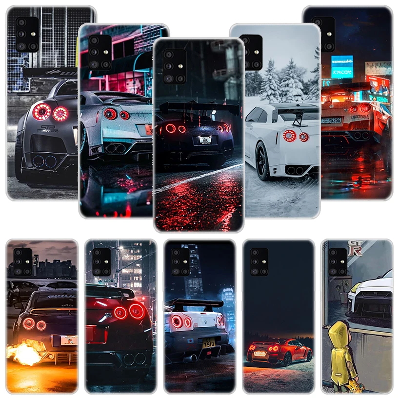 GTR Sport Car JDM Phone Case For Samsung Galaxy A12 A22 A32 A42 A52 A72 A51 A71 5G A41 A31 A21 A02S M12 M21 M31 M30S Fundas