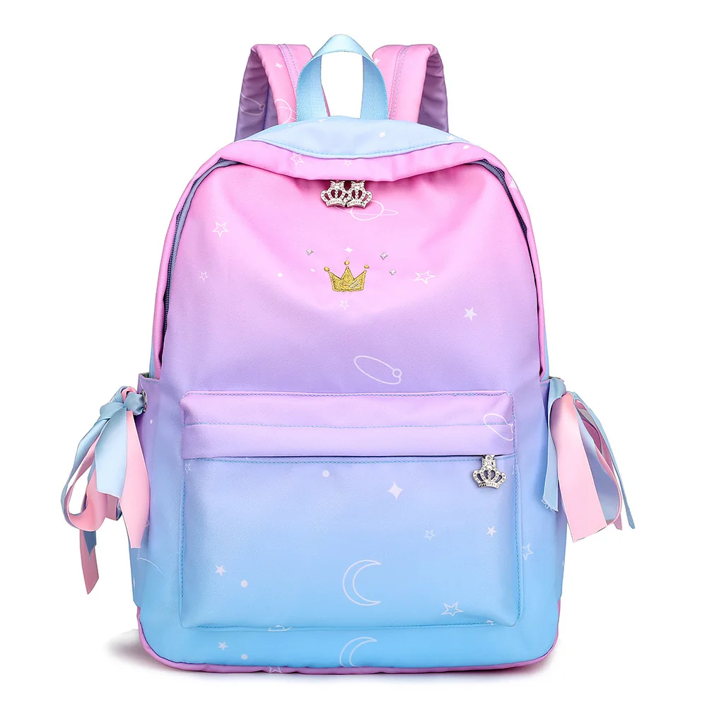 

YK-Leik colorful women backpacks Large capacity school bag for teen girls Travel Music Backpack Orthopedic schoolbag mochila