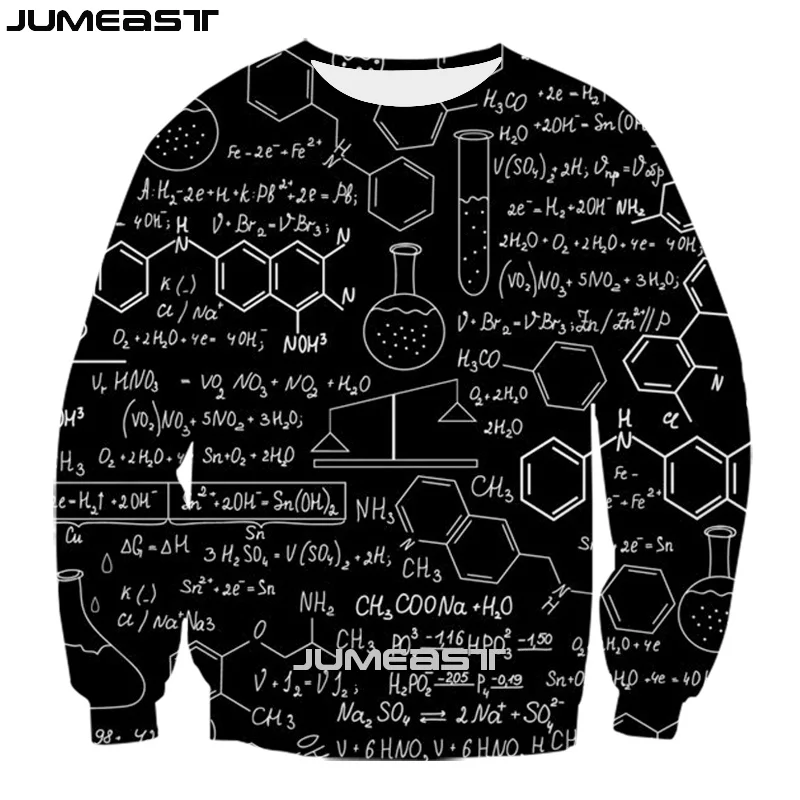 

Jumeast Men Women 3D Sweatshirt Mathematical Formula Oversized Streetwear Long Sleeve T Shirt Spring Autumn Pullover Tops Tees