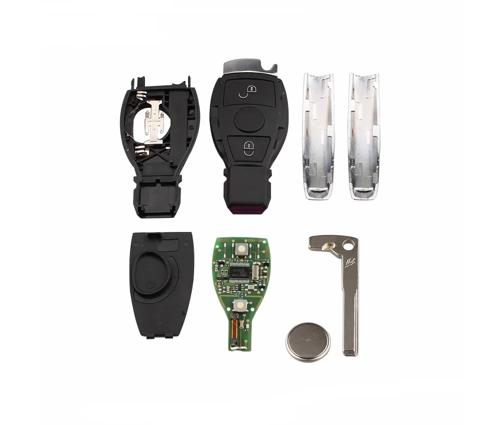 Умный дистанционный ключ без ключа с 2 кнопками брелок для Mercedes Benz После 2000 + NEC &amp