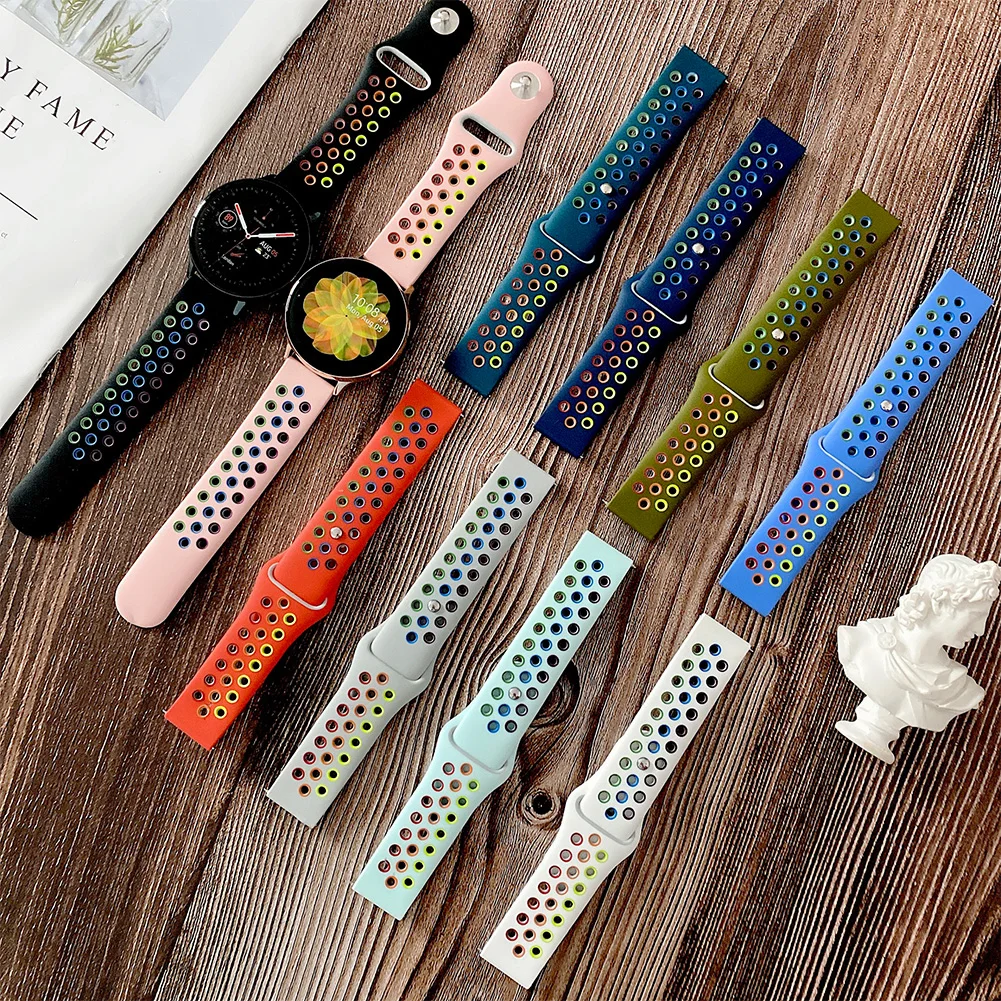 

Sport Watch Strap 20mm 22mm Replacement Waterproof Silicone Watchband Women Men Fashion Watch Band Bracelet Wrist Strap Tools