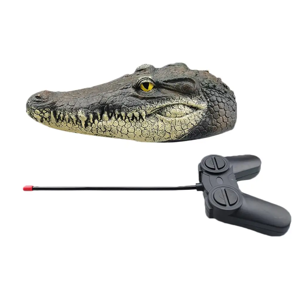 

Funny Novelty Toys 2.4G Crocodile Head Floating RC Boat Crocodile Head Spoof Toy Fake Crocodile Head Decoy For Pool Pond Garden