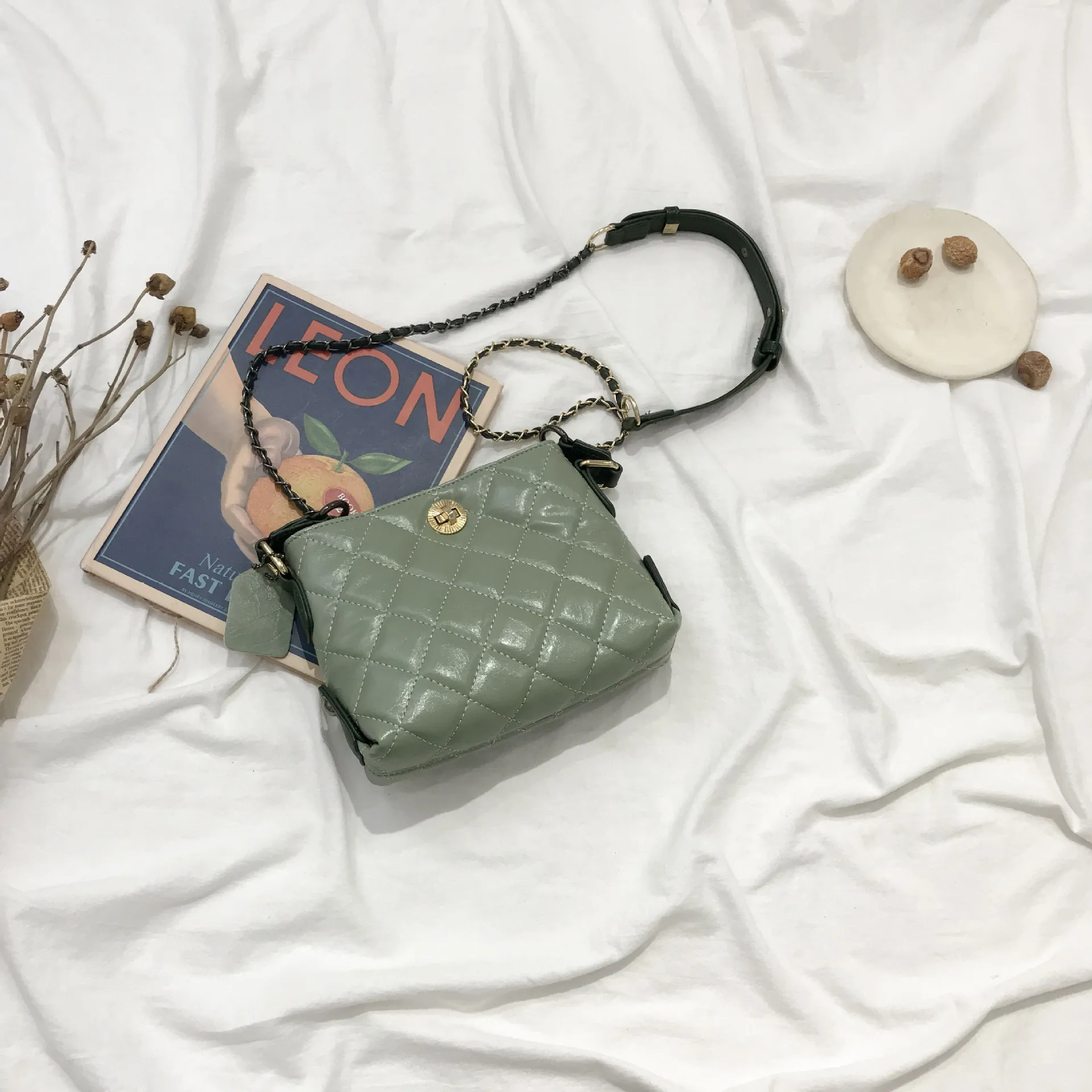 Youda французская ниша повседневная женская сумка на плечо Простые ромбовские