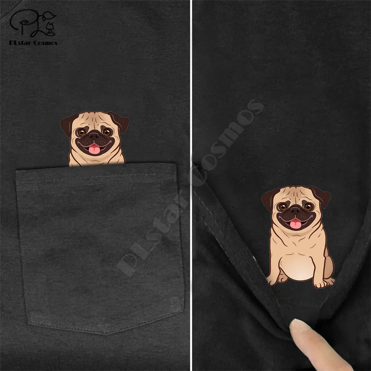 Модная летняя футболка PLstar Cosmos с принтом мопса мужские и женские футболки