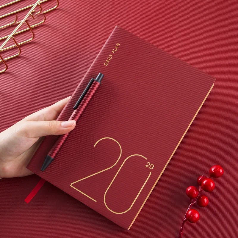 Простой утолщенный блокнот формата A5 для планирования 2020 органайзер недели на 365