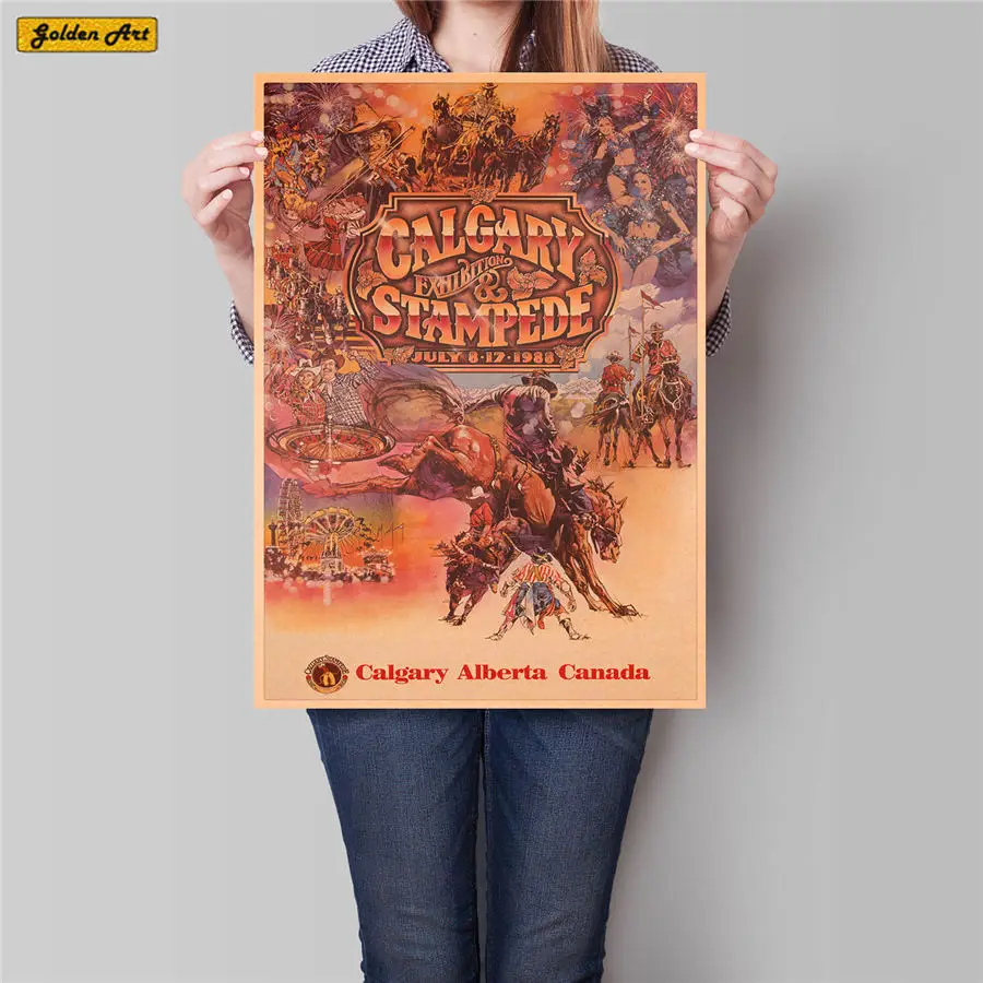 Городской дорожный постер Настенная художественная наклейка винтажная крафт