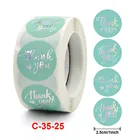 100-500 шт., синие наклейки для конвертов