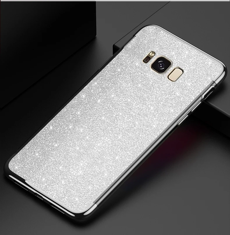 Блестящий Мягкий Силиконовый ТПУ чехол для Samsung Galaxy S8 S9 J4 J6 A6 A8 Plus 2018 A3 A5 A7 J3 J5 J7 2017
