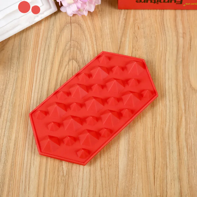 3D Diamonds Gem Cool Ice Cube Chocolate Soap Tray Mold Silicone Fodant Moulds Cream Tools For Makers |