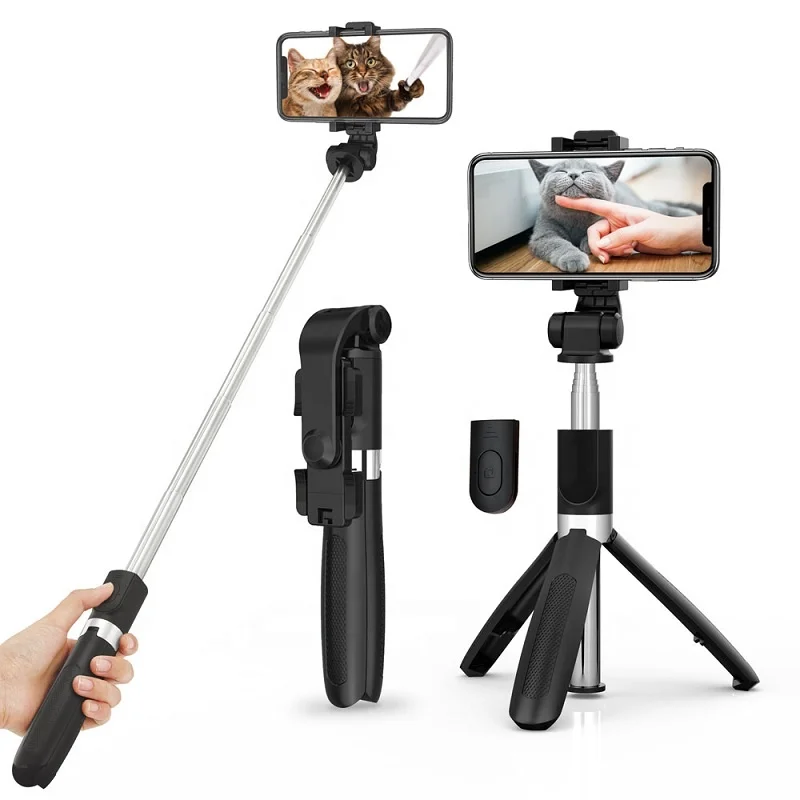 

Wireless Bluetooth Selfie Stick Extendable Monopod Foldable Tripod with Remote Shutter for Ios Android Selfiestick