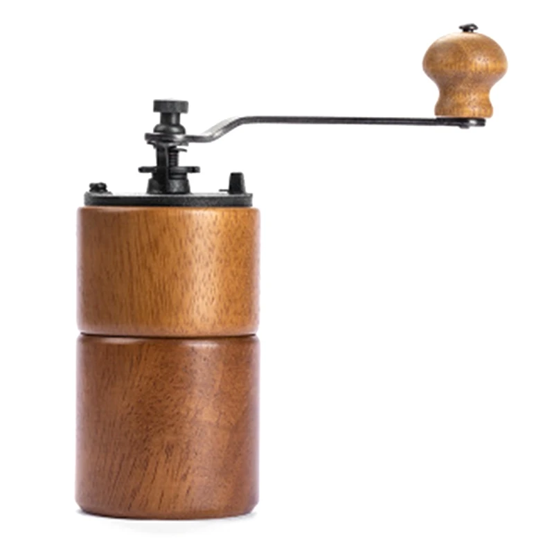 Online Smerigliatrice Manuale In Legno Massello, Spessore Regolabile, Macchina Da Caffè A Manovella, Macinacaffè Per Uso Domestico