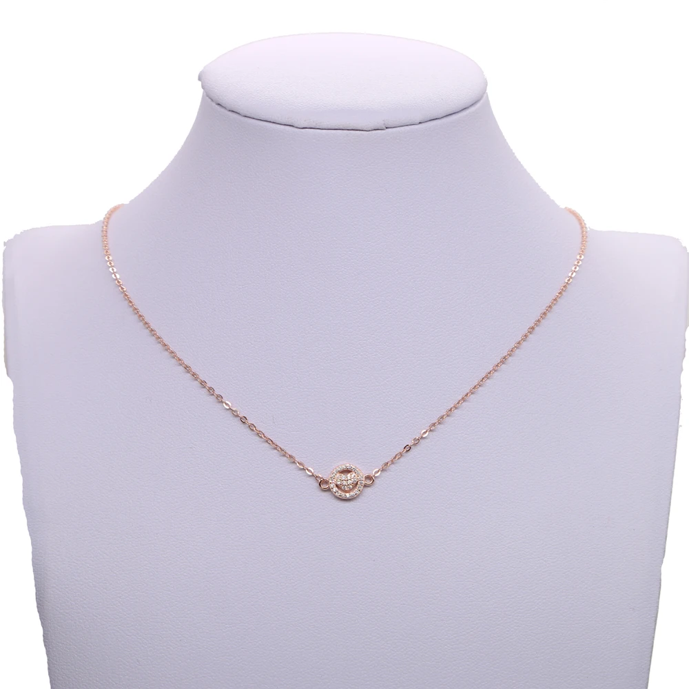 Милое женское ожерелье подвеска в форме сердца и стрелы из розового золота с