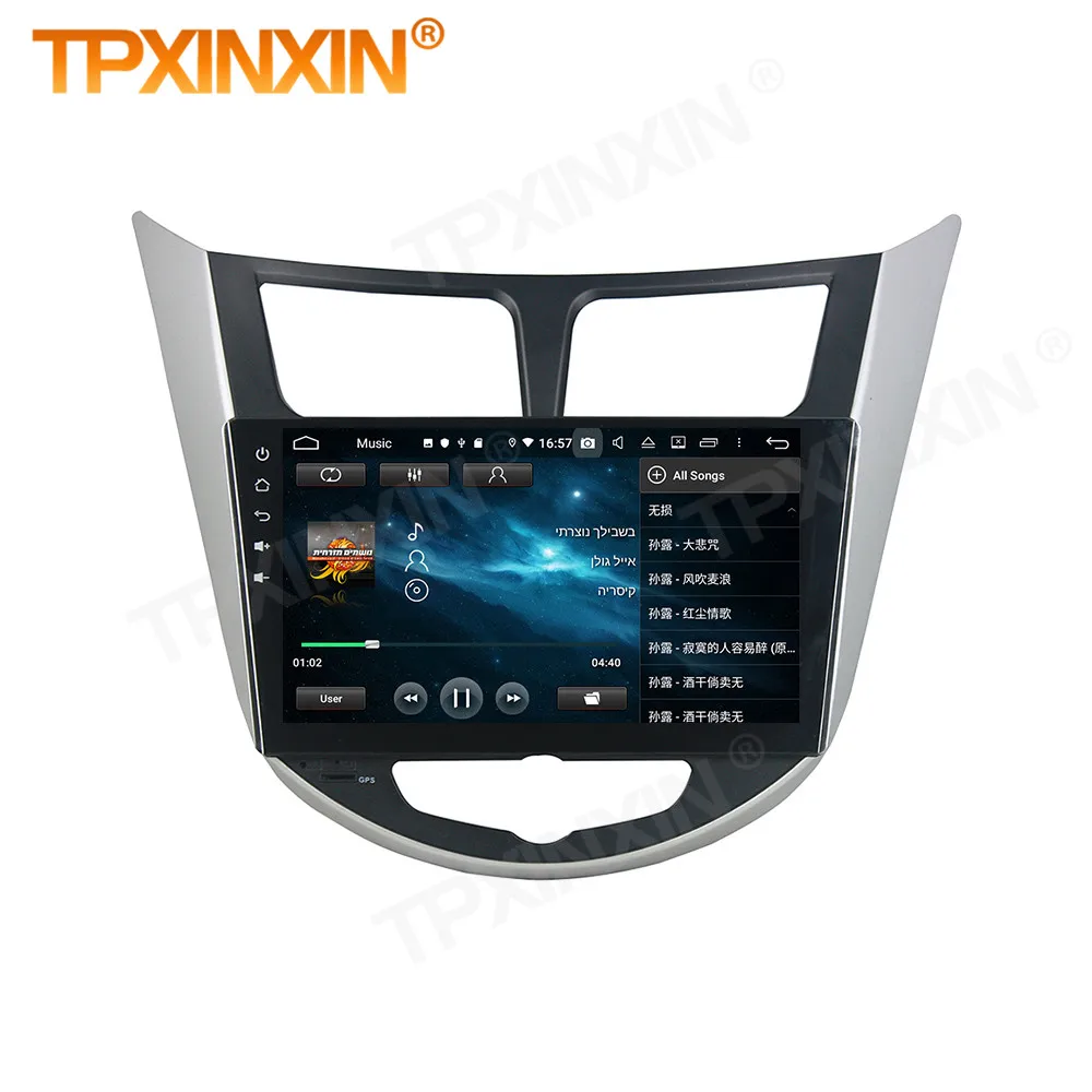 

4+128G Carplay 2 Din Android Multimedia Stereo Receiver For Hyundai Verna Full Touch Auto GPS Radio Audio Video Player Head Unit