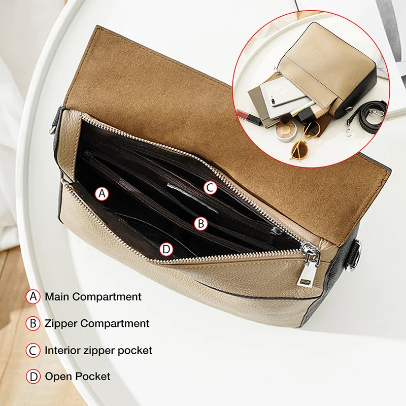 

FOXER 100% Genuine Leather Women's Handle Bag Commute Soft Large Capacity Totes Luxury Ladies Shoulder Bags Casual Travel Purse