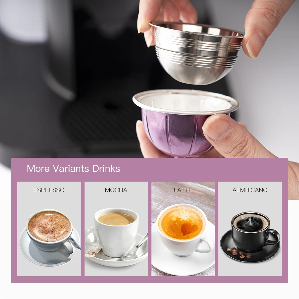 Капсула для кофе Nespresso Vertuo Next & Delonghi ENV150 многоразовая из нержавеющей стали|Фильтры
