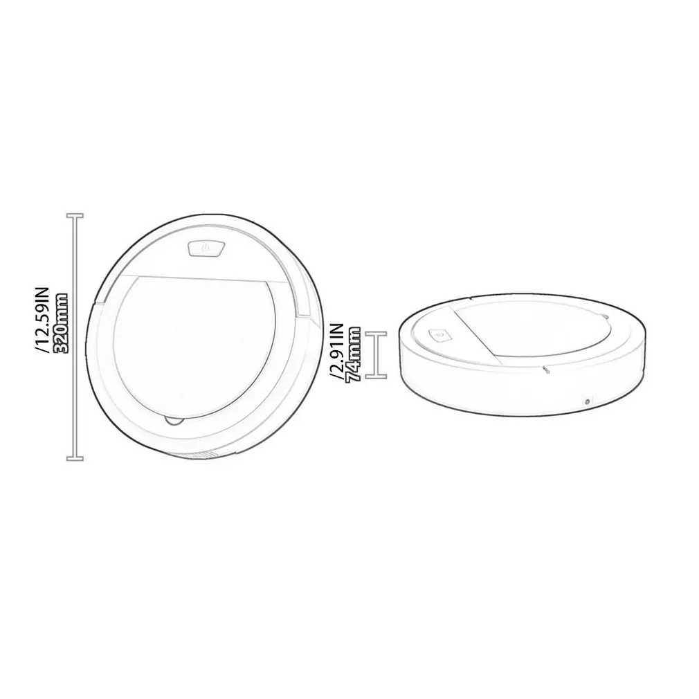 

USB Rechargeable Robot Vacuum Cleaner 1800Pa Strong Suction Smart Sweeper Robot Cleaning Tools For Home Appliance